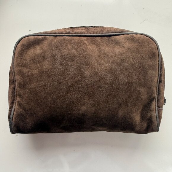 Y2K Disney Winnie the Pooh Eeyore Embroidered Velour Makeup Bag - Picture 2 of 15